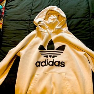 Adidas hoodie Size L Color white